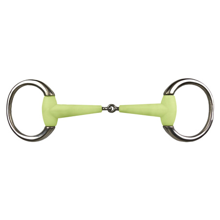 Single jointed eggbutt snaffle bit York 19 mm flavoured