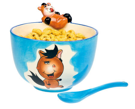 Bowl HR with a figure of a horse