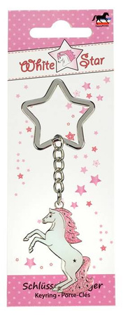Key ring HR horse shape White Star Action