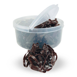 Gumki York do grzywy silikonowe w pudełku brązowe