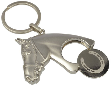 Key ring HR with token Horse head and horseshoe