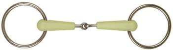 Single jointed loose ring snaffle bit York flavoured 19 mm