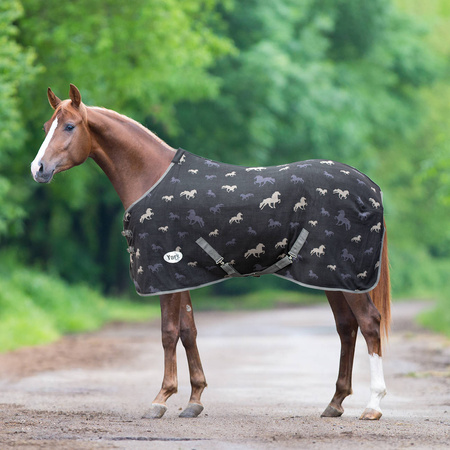 Fleece rug York Ismena with straps