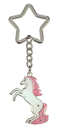 Key ring HR horse shape White Star Action