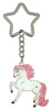 Key ring HR horse shape White Star