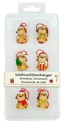 Keychain-pendant HR Christmas dog