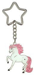 Key ring HR horse shape White Star