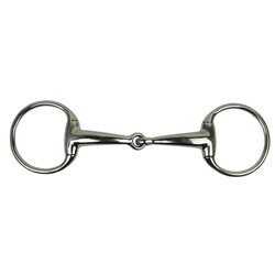 Single jointed eggbutt snaffle bit York 17 mm