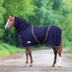 Fleece rug York Rosalie with neck cover and straps