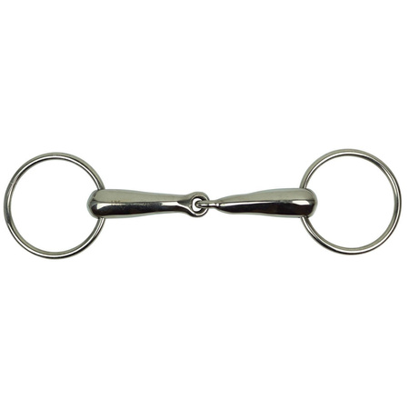  Single jointed hollow snaffle bit York 21 mm