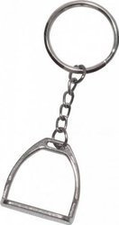 Key ring York Stirrup silver