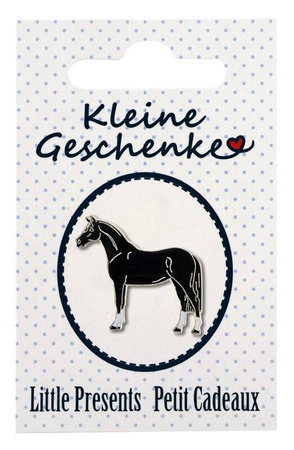 Lapel Pin HR Horse black