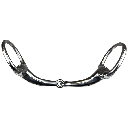 Single jointed eggbutt snaffle bit York 17 mm