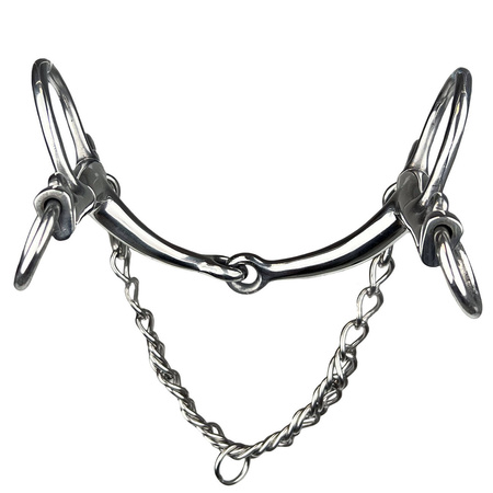 Pelham bit single jointed York anatomic 21 mm