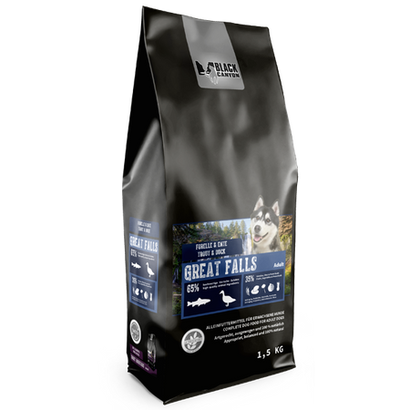 Great Falls dry dog food Trout & Duck 1,5 kg