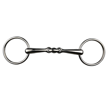 Double jointed loose ring snaffle bit York 16 mm