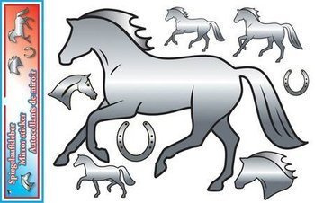 Mirror stickers HR with horses