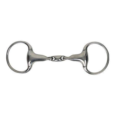 Double jointed hollow eggbutt snaffle bit York 23 mm