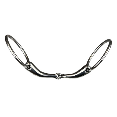 Loose ring snaffle bit York single jointed 17mm