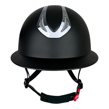 Riding hat York Amethyst Shiny Silver