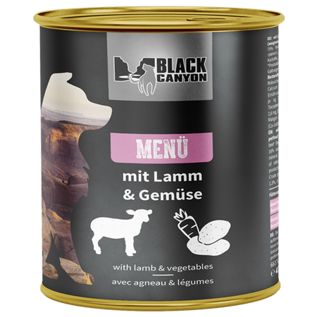 BLACK CANYON dog Menü Lamm 820 g