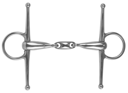 Full cheek double jointed hollow snaffle bit York 18 mm